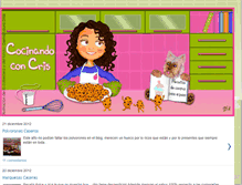 Tablet Screenshot of cocinandoconcris.com